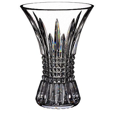Waterford Crystal Lismore Diamond 60th Anniversary Vase, H20cm Waterford Crystal Lismore Diamond 60th Anniversary Vase, H20cm